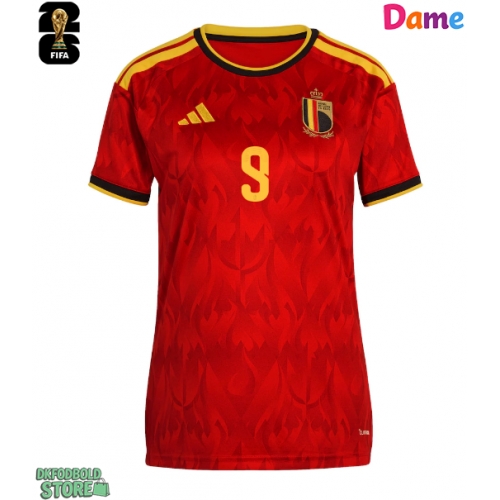 Belgien Romelu Lukaku #9 Replika Hjemmebanetrøje Dame VM 2026 Kortærmet